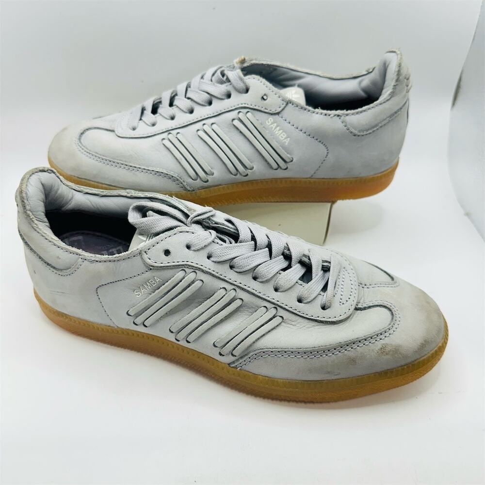 adidas Samba OG Grey Clear Onyx Sneakers | Women's Size 6 US | Pre-Owned